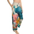 thumbnail image 2 of Daiia Cute Animal Party Women's Sleep Pant with Pockets and Drawstring,Pajama Pants-Small, 2 of 9