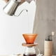 thumbnail image 5 of Filtro de café, taza de vidrio filtrante, vidrio portátil, preparado a mano, filtro reutilizable, base de madera extraíble, taza de goteo de vidrio colorida, naranja, 5 of 6