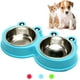 thumbnail image 1 of Cuencos de acero inoxidable duraderos para perros, comedero de agua para alimentos, alfombrilla de silicona resistente para evitar resbalones, comedero sin derrames BANYUO Hogar, 1 of 6