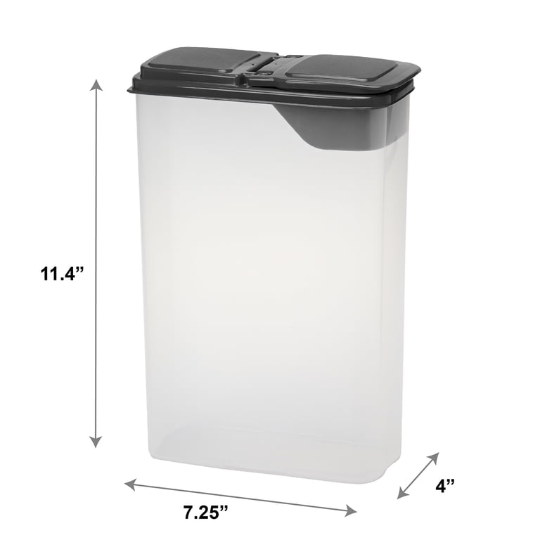 Plastic Dry Food Dispenser with Flip-Top Lid, 4-Quart photo 5