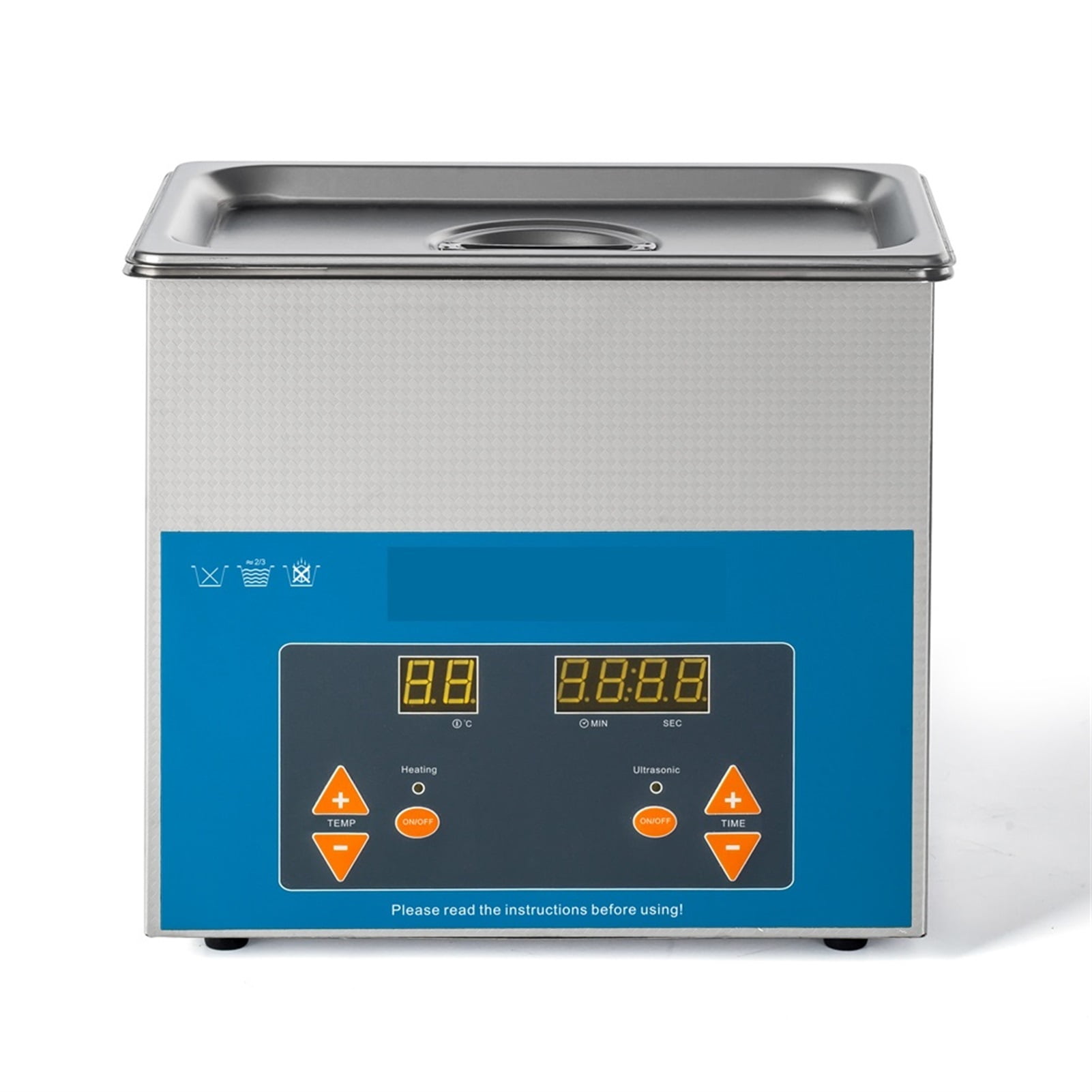Ultrasonic Cleaner 3L 100W With Digital Display Heating Basket Ultrasonic Bath ,Strong Cleaning