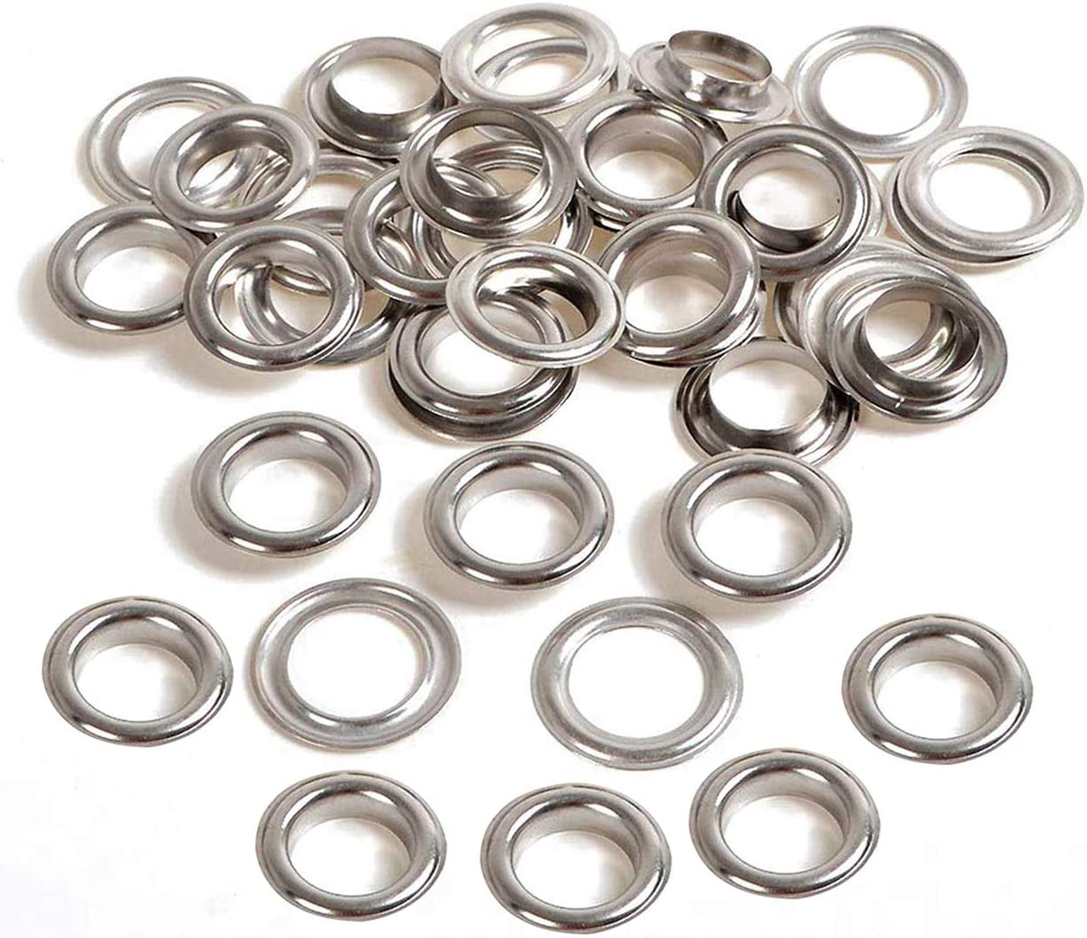 Round Eyelets Hole Grommets Metal Eyelets Large Eyelet With Washer Iron  Grommet for Purse/clothes/diy Making,three Color and Three Size 