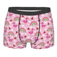 thumbnail image 5 of Uemuo Cute Flamingo Pattern Men's Boxer Briefs,Trunk Anti-Chafing,Comfortable, Durable, and Stylish Underwear-Small, 5 of 9