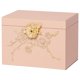 thumbnail image 1 of Joyero con candado organizador de joyas 3 cajones para aretes rosa, 1 of 8