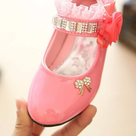 

〖Yilirongyumm〗 Baby Shoes Children Girl Fashion Princess Flower Rhinestone Dance Toddler Sandals Shoes
