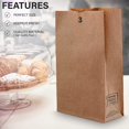 thumbnail image 2 of MT Products Brown Paper Bags 3 lb - Paper Lunch Bags Fold Top - Pack of 100, 2 of 9