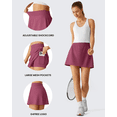 thumbnail image 5 of G4Free Lightweight Tennis Skirts for Women - 15" Athletic Yoga Wasit Skirt Casual Golf Skorts Inner Shorts with 2 Pockets, 5 of 7