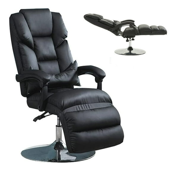 INTSUPERMAI 360° Rotating Adjustable Air Pressure Salon Chair for Barber Spa Black