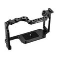 thumbnail image 4 of Jaula para cámara Andoer Camera Cage Aleación de aluminio con orificios para tornillos de 1/4 pulg. Y 3/8 pulg. Montaje dual de zapata fría Compatible con Canon 5DS 5DR 5D Mark IV / III / II Andoer Jaula de cámara, 4 of 5