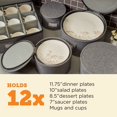 thumbnail image 3 of storageLAB Stemware Storage Cases (Gray, 5 Piece Hard Shell Set), 3 of 4