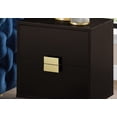 thumbnail image 4 of Accent Table, Side, End, Nightstand, Lamp, Storage Drawer, Living Room, Bedroom, Metal, Laminate, Brown, Gold, Contemporary, Modern, 4 of 7