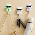 thumbnail image 4 of sunsanly Storage Hook Strong Load-bearing Waterproof Cartoon Cat Shaped Coat Hook Scarf Bag Hanger Hook Wall Decoration, 4 of 8