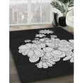 thumbnail image 3 of Ahgly Company Machine Washable Indoor Round Transitional Dark Goldray Area Rugs, 4' Round, 3 of 7