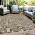 thumbnail image 6 of Addison Rugs Chantille Indoor/Outdoor Transitional Lines Brown Washable Rectangle Rug, 8' x 10', 6 of 6