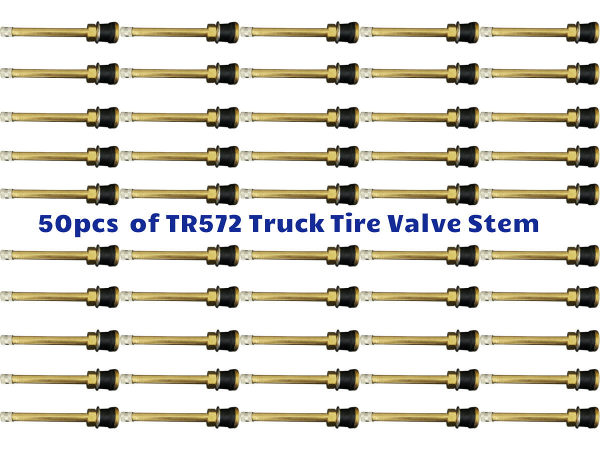 Octopus 50 Kits TR572 Truck Tire Valve Stems for 22.5 24.5 Wheels Rim 0.625 .Holes L:4
