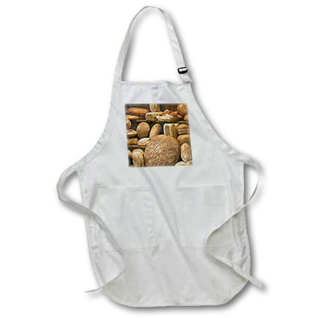 

3dRose Belgium Brussels boulangerie bakery cuisines - EU04 WSU0059 - William Sutton - Full Length Apron 24 by 30-inch White With Pockets