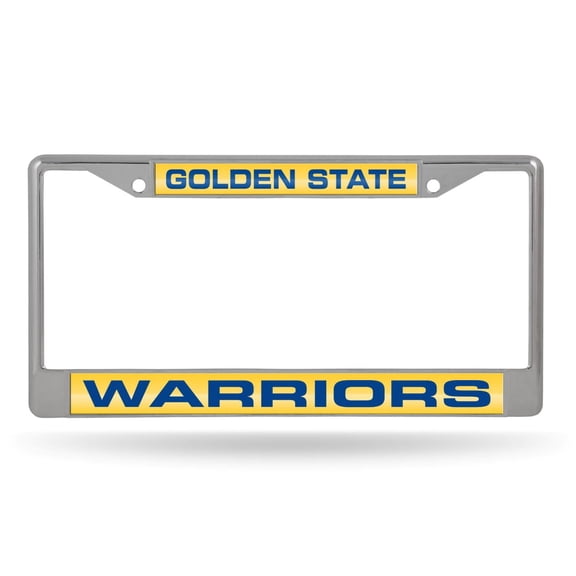 Golden State Basketball Warriors Chrome Metal License Plate Frame Holder