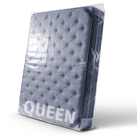 AGALI Heavy Duty Mattress Bag for Moving & Storage Queen Size, 5 Mil Extra Thick, Fully Sealable Mattress Cover with Overlap Flap, Fits Mattress Up to 14" Thick