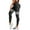 Dark Gray, variant on Audhol Workout Leggings for Women Women's Striped Outdoor Leggings High Waisted Hip Yoga Running Pants Yoga Pants Women Black L