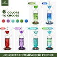 thumbnail image 5 of Kingsyard Glass Hummingbird Feeder for Outdoor Garden Hanging, 24 Ounces, Ant Moat Included, Blue, 5 of 9