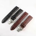 thumbnail image 3 of 23mm COUTURIER Series T035439A T035617A T035439.617 Genuine Leather curved end Watch Band Strap Bracelet+Silver Butterfly Buckle For T035, 3 of 5