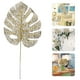 thumbnail image 4 of 20 piezas de hojas artificiales decorativas de plantas tropicales doradas para bodas de interior, 4 of 7