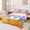 Orange Pink C, variant on Feelyou Waffle Baseball Letter J Queen Sheets for Kids, Sprinkle Ice Cream Drip Queen Sheet Sets, 4pcs, 1 Flat Sheet, 1 Fitted Sheet and 2 Pillowcases