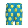 thumbnail image 5 of Gaeub Ball Tennis Printed Men's Short Pajama Pants, Lightweight Lounge & Sleep Bottoms Keep You Cool - XX-Large, 5 of 9
