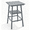 Gray, variant on ZEOPHOL Outdoor Bar Table, 2-Tier HDPE Bar Height Table with Storage Shelf, Tall Patio Pub Table for Backyard, Poolside & Balcony Navy Blue