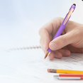 thumbnail image 5 of Clearance Sale! 6PACK Sparkly Diamond Pens, Retractable Ballpoint Pen Set for Daily Writing, Plastic, for Office & Home, (14cm, Purple), 5 of 5