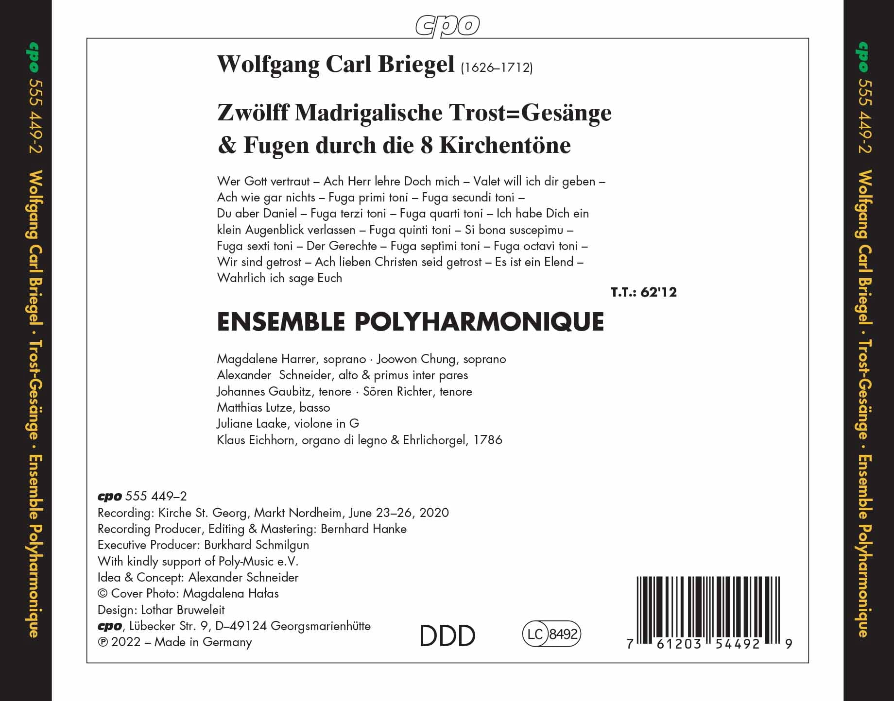 Ensemble Polyharmonique - Zwolff Madrigalische - Music & Performance - CD