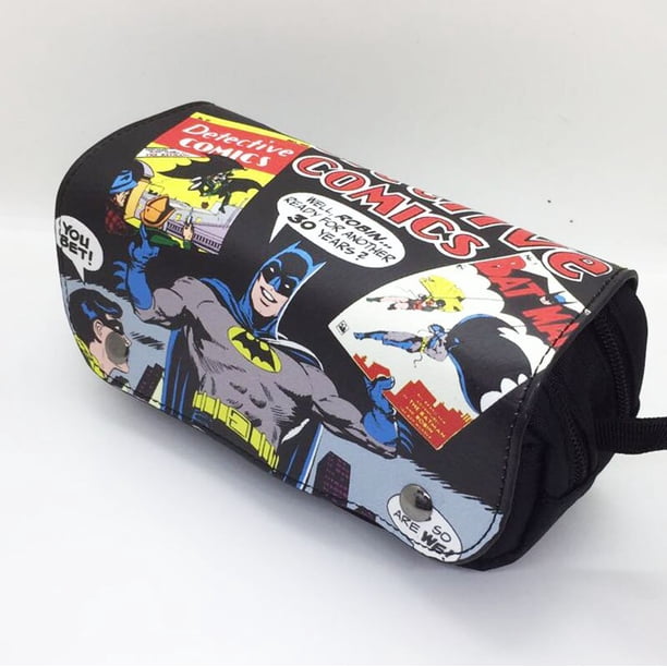 Estuche de lápices de Spiderman Deadpool, bolsa de papelería de gran capacidad con doble cremallera, suministros escolares para niños, regreso a la escuela Fivean unisex