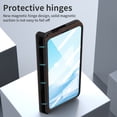 thumbnail image 4 of Cowithday All-inclusive Cover Case for Google Pixel Fold 5G 2023, Wireless Charging Camera Lens Protector Screen Protector Magnetic Hinge Protection Drop-Proof Shockproof Kickstand Case, Coffee, 4 of 7