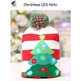 thumbnail image 4 of PULLIMORE Christmas LED Beanie Hats Santa Snowflake Snowman Light Up Knitted Cap Kids Adult Xmas Gifts, 4 of 8