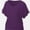 Deep Purple, variant on Summer Tops for Women Elegant V-Neck Casual Batwing Short Sleeves Summer Basic Tops Tee Fashion Dolman Tops Plus Size