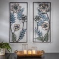 thumbnail image 2 of Gerson Set of Two 30-in H Floral Metal and Wood Wall Art, 2 of 2
