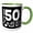 Green/White, variant on 3drose, Im Not 50 Im 49 Ninety Five Plus Tax, 11oz Magic Transforming Mug