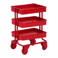 thumbnail image 1 of KAKOWELY Adorno de carrito de almacenamiento simulado para minicasas, modelo de estantería de almacenamiento con carrito móvil, 1 of 4