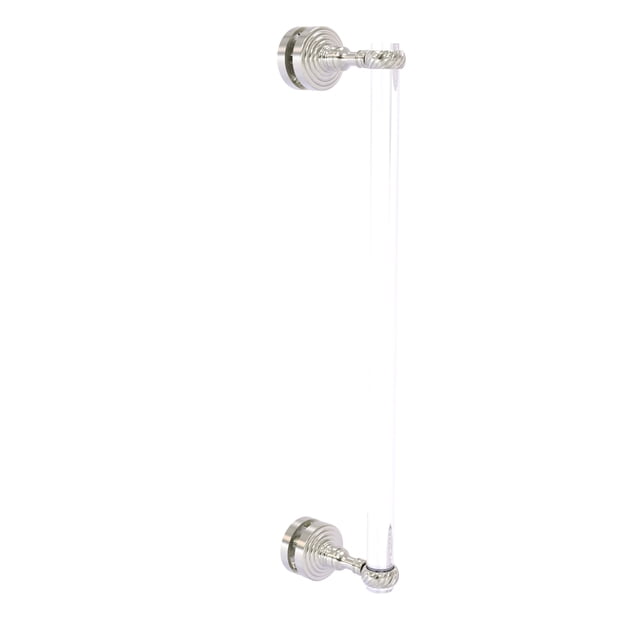 Pacific Grove Collection 18 Inch Single Side Shower Door Pull with Twisted Accents - Satin Nickel