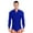 Blue, variant on TSSOE Mens One-Piece Latin Tango Dance Shirt Leotard Shiny Unitard Bodysuit Ballroom Dancewear Black M