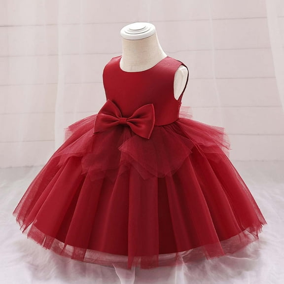 Kid Girl Dresses Tulle Dress For Girls Red Dresses For Girls Girls Fancy Dress Children'S Day Dresses For Girls 4-5 Years