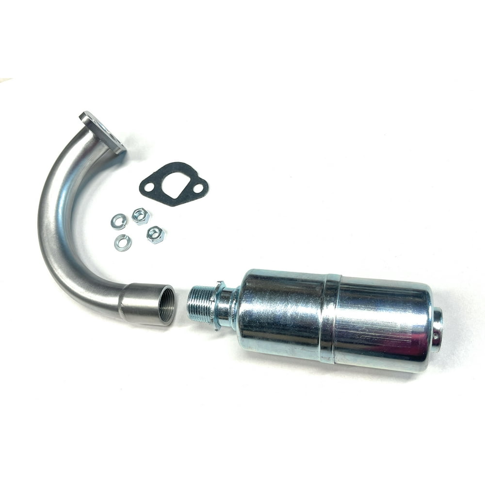 J Exhaust With Muffler for Honda GX160 & GX200, Predator 212cc, (short