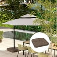 thumbnail image 6 of Outsunny Cantilever Offset Umbrella Base, Heavy Duty Outdoor Umbrella Stand Base, Sand/Water Filled Patio Umbrella Base for Garden, Poolside, Brown, 6 of 9
