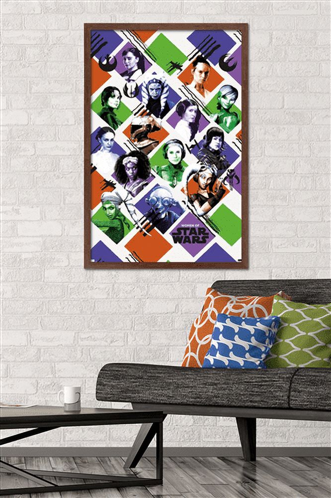 Star Wars: Saga - Women of Star Wars Wall Poster, 22.375" x 34" Framed