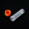thumbnail image 4 of Uxcell Orange 5mL 2.28 x 0.63 inch Plastic Test Tubes Frozen Container Storage Screw Cap 12 Pcs, 4 of 6