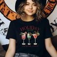 thumbnail image 3 of Holiday Spirit Cocktail Club T-Shirt | Fun Party Drink Graphic Tee for Adults, Ash, Size S, 3 of 6