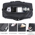 thumbnail image 3 of 100L Travel Duffle Bag for Men,  32" Large Duffle Bag for Traveling with Shoe Compartment, Foldable Travel Duffel Bag Weekender Bag Gym Bag for Men Women  &  Resistant (Black), 3 of 6