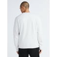thumbnail image 3 of Free Assembly Men's Fleece Crewneck Sweatshirt with Long Sleeves, Sizes S-3XL, 3 of 5