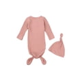 thumbnail image 2 of Faithtur Unisex Infants Knitted Swaddle, Round Neck Sleeping Blanket with Cap, 2 of 9
