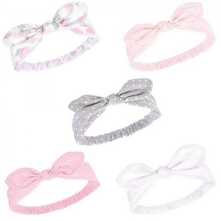 UPC: 0660168585483 | Hudson Baby Infant Girl Headbands 5pk  Pink Rose  0-24 Months